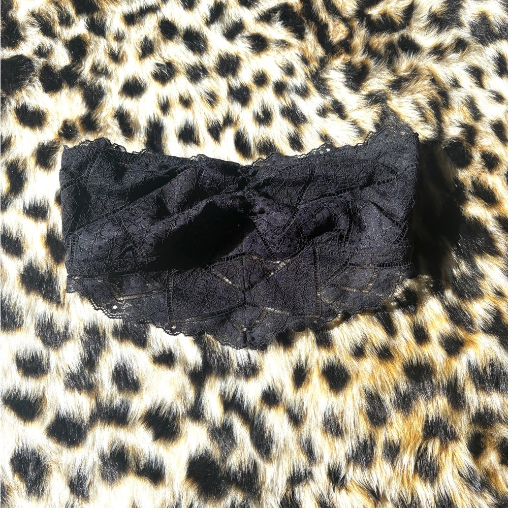 Free People Black Lace Bandeau Top